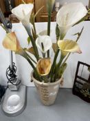 Vase with Artificial Flowers