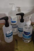 *Four Bottles of Hand Cleanser and Antibacterial Gel