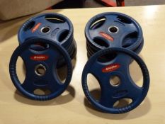 *Twelve Bodymax 2.5kg Weight Discs (blue)