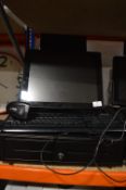 *Cash Till with Screen, Keyboard, and Scanner Gun