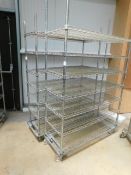 * 2x S/S Adjustable Mesh Racking