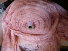 *5ft Roll of Pink Lace Fabric