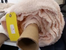 *5ft Roll of Pink Plush Fabric