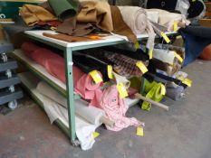 *Large Worktable on Wheels with Two Undershelves (AF - worksurface split in half)