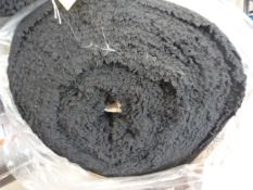 *39m x 150cm of Black Microfiber Plush Fabric