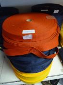 *Eleven Rolls of Mixed Edging (red, dark blue & mu