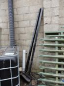 *Two Metal Fence Posts 3m tall