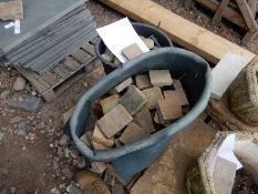 *Two Buckets of Cobbles and Square Pavers