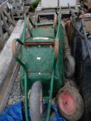 *Two Green and One Black Wheelbarrows with Pneumat