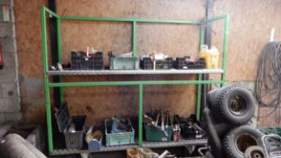 *Mobile Storage Rack with Checkered Aluminium Shel