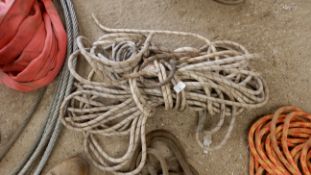 *Climbing Rope (white with black & orange fleck)
