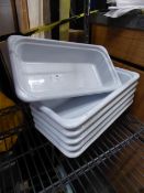 * 6 x 1/3 sized ceramic dishes