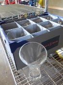 * 8 x jazz desert glasses/vases