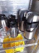 * selection of jugs and 2 x vaccum dispensing flasks