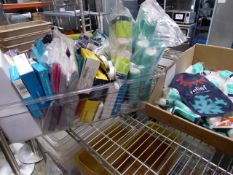 * large quantity of first aid supplies, including; resus masks, bandages, foil blankets, burn