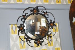 Decorative Metal Framed Mirror