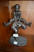 Comeg Figure of Boys Playing Leapfrog