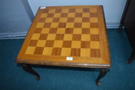 Chessboard on Cabriole Leg