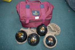 Set of Four Taylor No.01 Medium Henselite Bowls