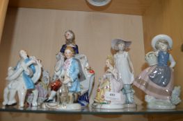 Figurines by Lladro etc.