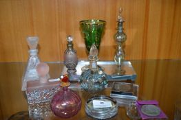 Decorative Glass Stoppered Bottles etc.