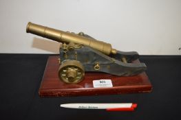 Miniature Brass Firing Cannon