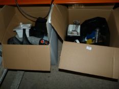 *Two Boxes of Disposable Paper Cups with Lids, etc