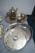 EPNS Trays and Tea Sets etc.