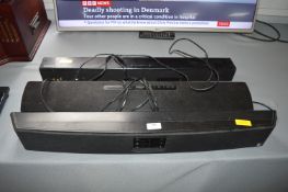 Three Sound Bars; Samsung, Roth, and Panasonic
