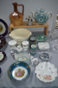 Decorative China, Teapots, Doulton Jug, etc.