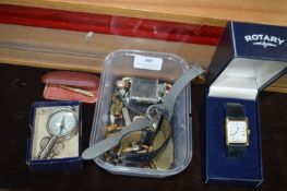 Gents Wristwatches, Compass, etc.