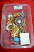 Vintage Costume Jewellery Brooches