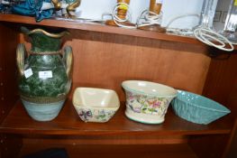 Vase and Three Planters