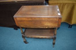 1930's Oak Tea Trolley