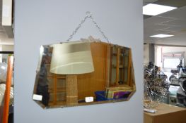 Vintage 30's Beveled Edge Wall Mirror