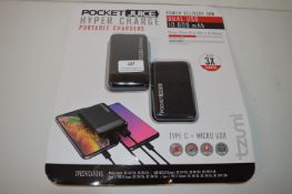 *Pocket Juice Hyper Charge USB Power Banks 2pk
