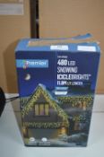 Premier 480 LED Snow Icicle Lights 11m