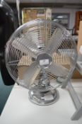 Chrome Oscillating Fan