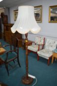 *Turned Mahogany Standard Lamp