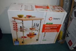 *Trinity Bamboo Top Kitchen Cart