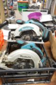 Two Makita Circular Saws (no batteries)