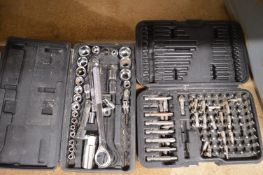 Hitachi Screwdriver Bit Set, and a Rolson Socket S