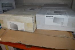 *Illuminated Mirror and Two Double Door Cabinets