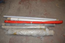 Seven Rolls of Mixed Fabrics