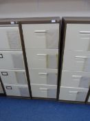 *Four Drawer Foolscap Filing Cabinet (coffee & cream)