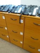 *Three Drawer Filing Unit in Rosewood Finish