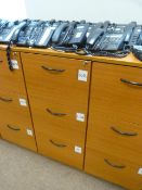 *Three Drawer Filing Unit in Rosewood Finish