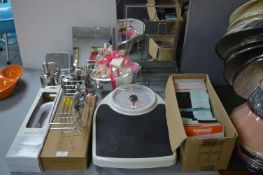 Bathroom Accessories; Scales, Soaps, Mirrors, etc.