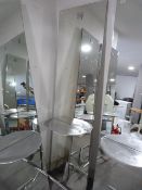 *Salon Mirror with Shelf and Footrest 200x55cm