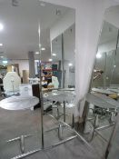 *Salon Mirror with Shelf and Footrest 200x55cm